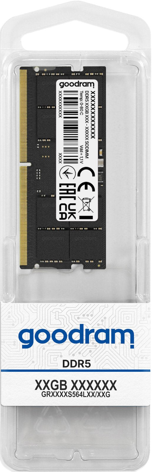 EAN 5908267964262 - Goodram GR5600D564L46S/16G módulo de memoria 16 GB 1 x 16 GB DDR5 288-pin DIMM imagen 1