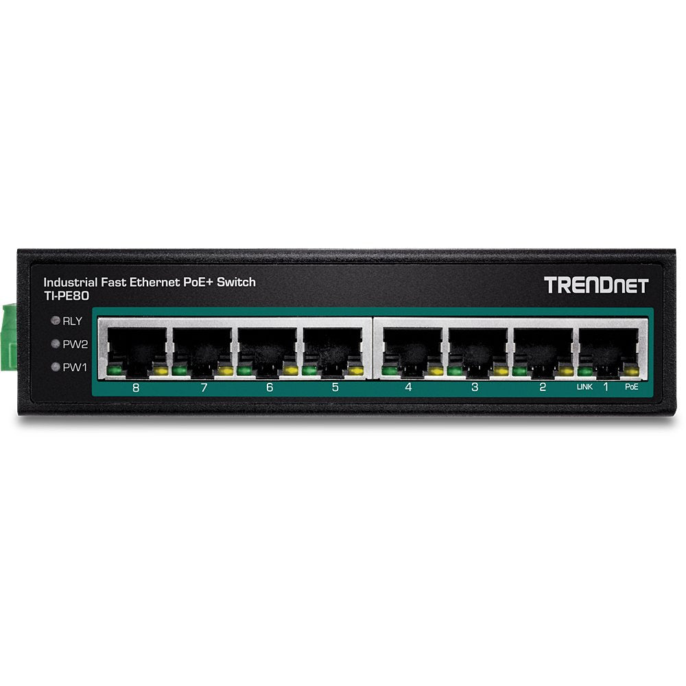 EAN 0710931161779 - Trendnet TI-PE80 switch No administrado Fast Ethernet (10/100) Energía sobre Ethernet (PoE) Negro imagen 3