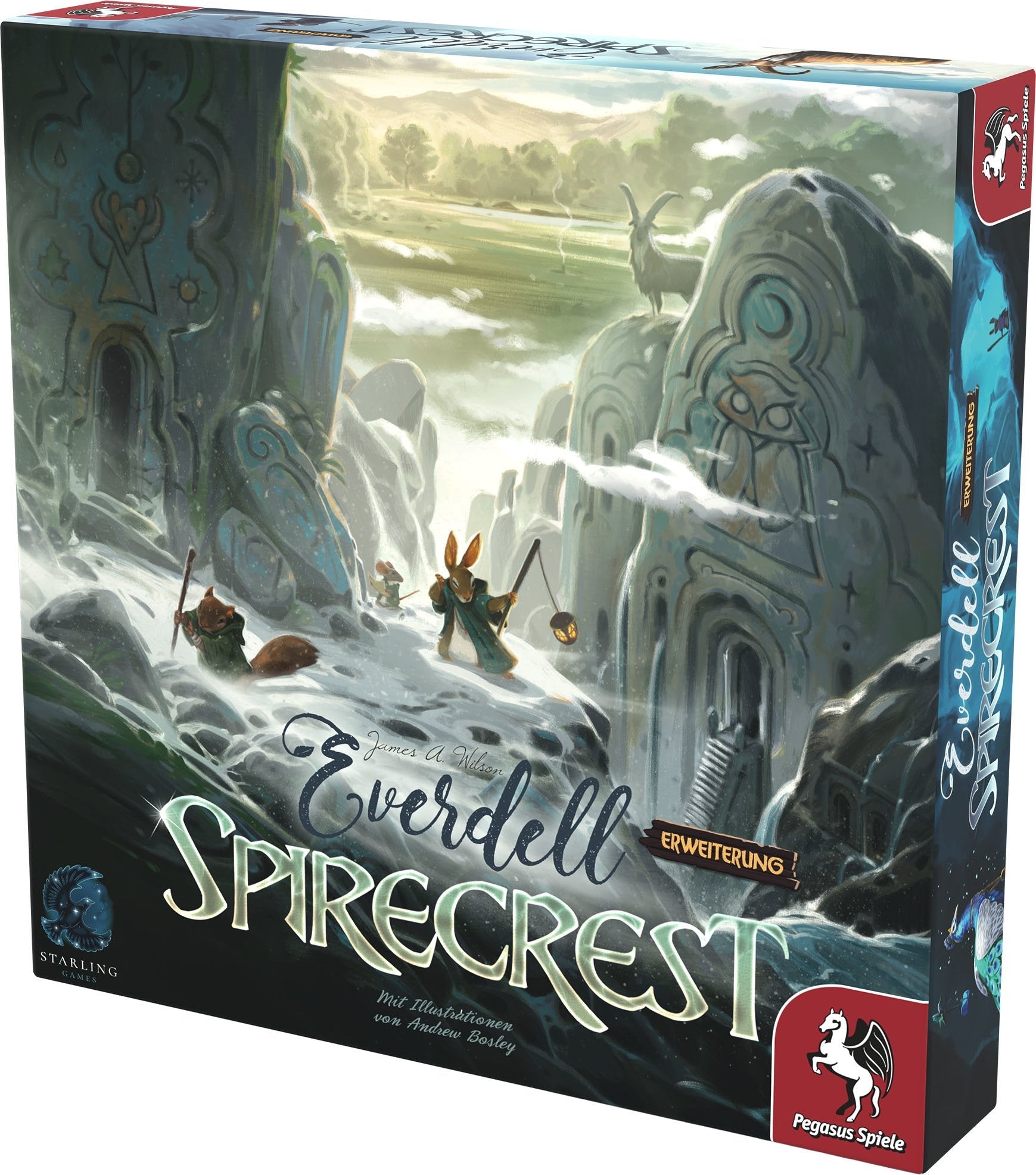 Pegasus Everdell: Spirecrest, Extensión Del Juego De Mesa 57603g