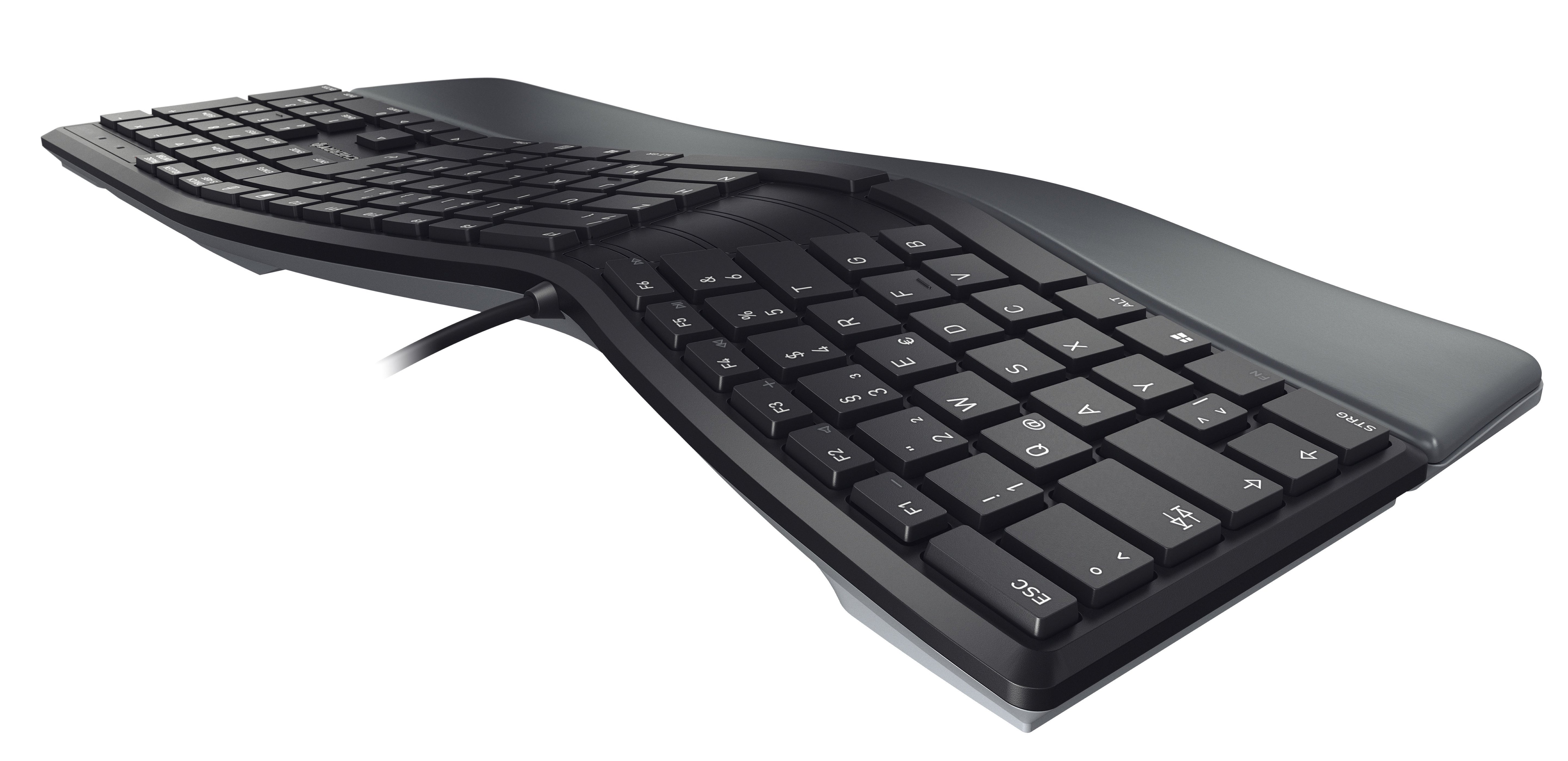 EAN 4025112093951 - CHERRY KC 4500 ERGO teclado Universal USB QWERTY Inglés del Reino Unido Negro imagen 4