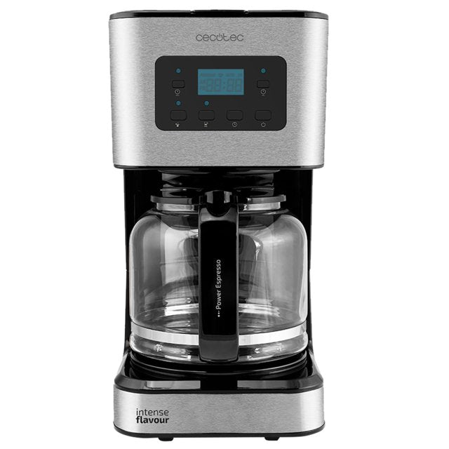 Cecotec Coffee 66 Smart Cafetera Goteo 950w - Jarra De Vidrio De 1,5l - Programable 24h - Tecnologia Extemaroma - Funcion Autoclean - Pantalla Lcd - Acabados En Acero Inoxidable