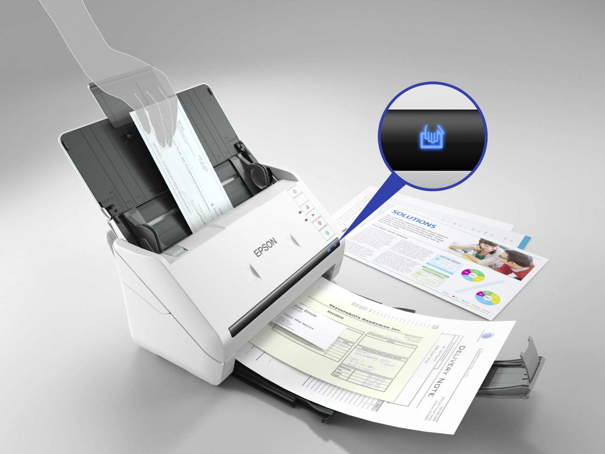 EAN 8715946685946 - Epson DS-770 II Escáner alimentado con hojas 600 x 600 DPI A4 Blanco imagen 2