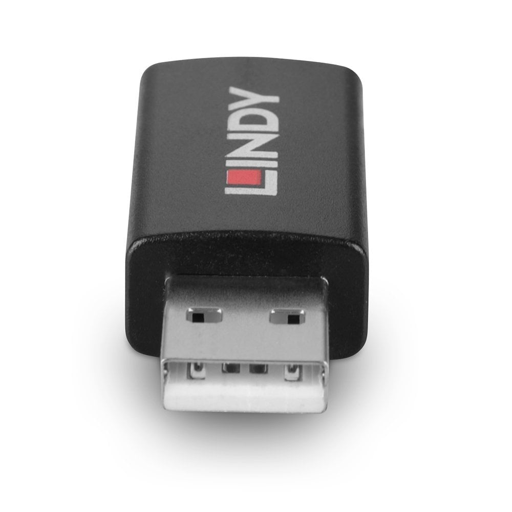 Lindy 71263 Adaptador Usb-A Macho A Hembra Type A Negro