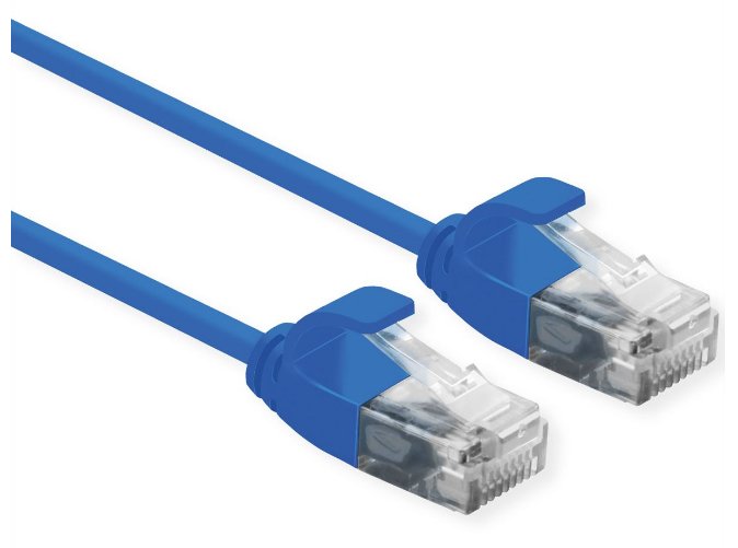 Roline Utp Datacenter Cable De Red Cat.6a (Class Ea), Lsoh, Slim, Blau, 1,5 M