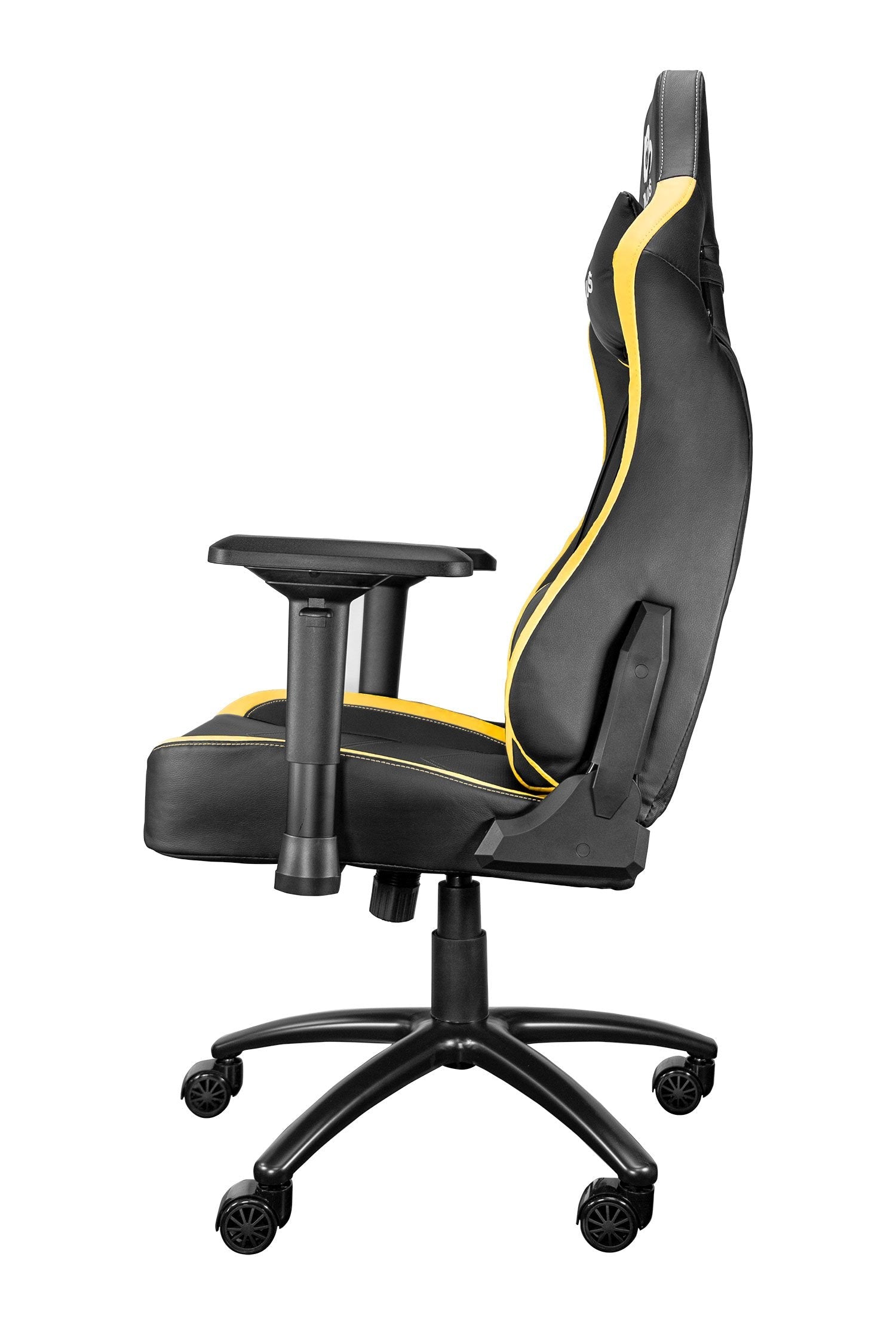 Talius Silla Vulture Gaming Negra/Amarilla Butterfly, Base Nylon, Ruedas Nylon, 4d