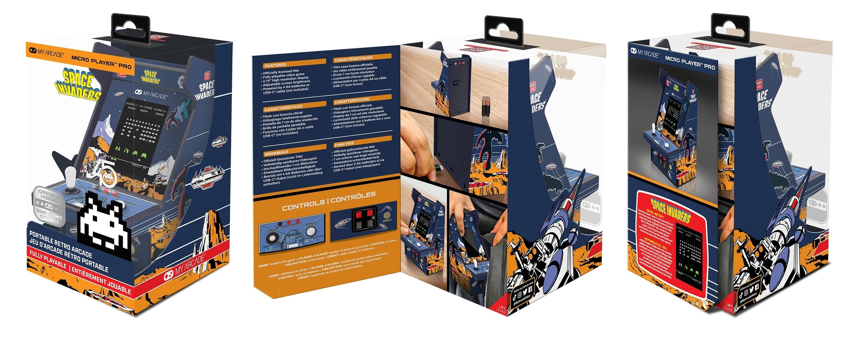 My Arcade Micro Player Pro Space Invaders 6.75" Dgunl-7004