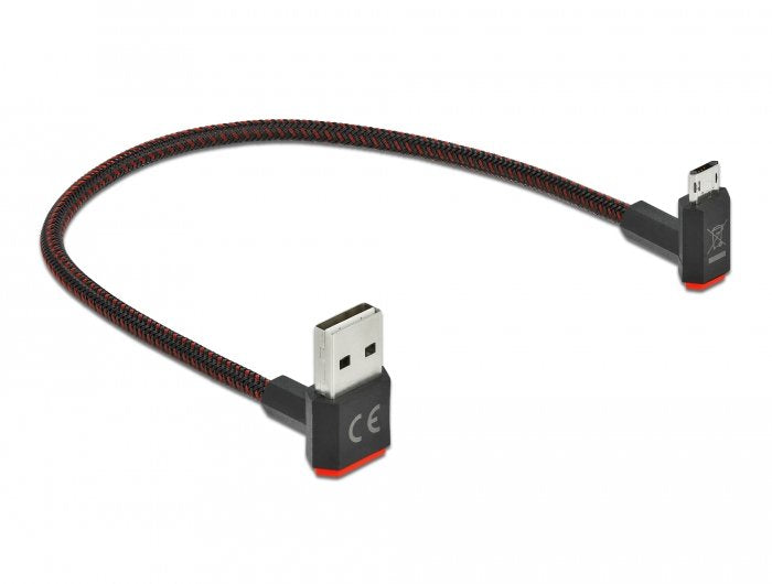 Delock Cable Easy-Usb 2.0 Tipo-A Macho A Easy-Usb Tipo Micro-B Macho 0.20m