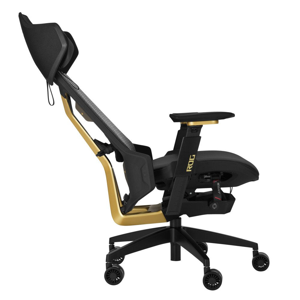 EAN 4711636508285 - ASUS ROG Destrier Edition 20 Silla para videojuegos universal Asiento acolchado Negro, Oro imagen 2
