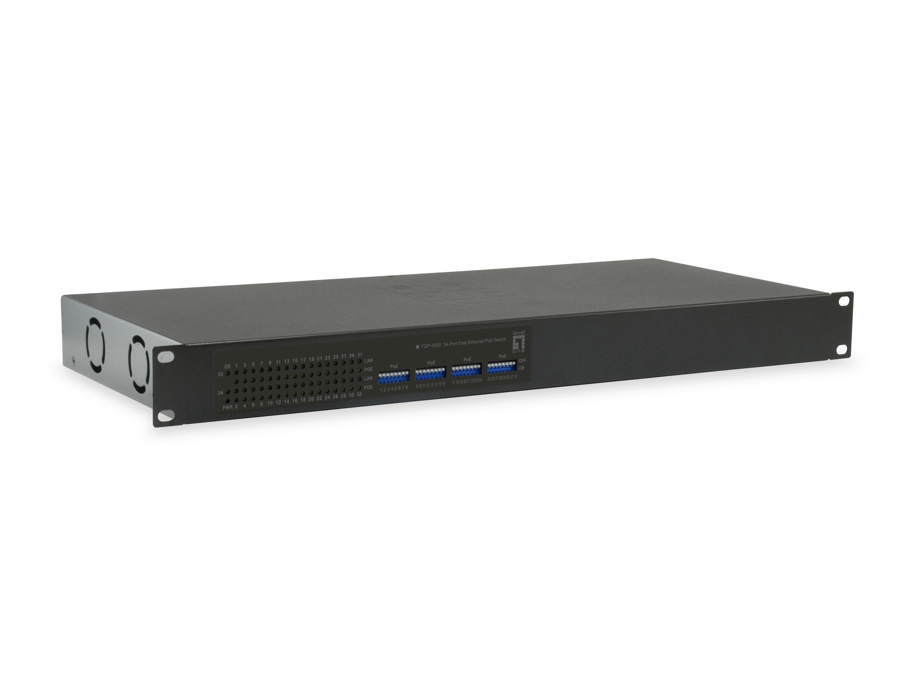 EAN 4015867203248 - LevelOne FGP-3400W250 switch No administrado Fast Ethernet (10/100) Energía sobre Ethernet (PoE) Negro imagen 1