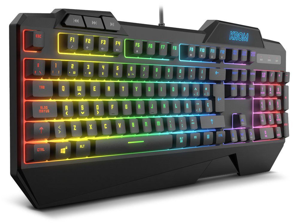EAN 8436587971051 - Krom Krusher teclado Ratón incluido Juego USB Negro imagen 3