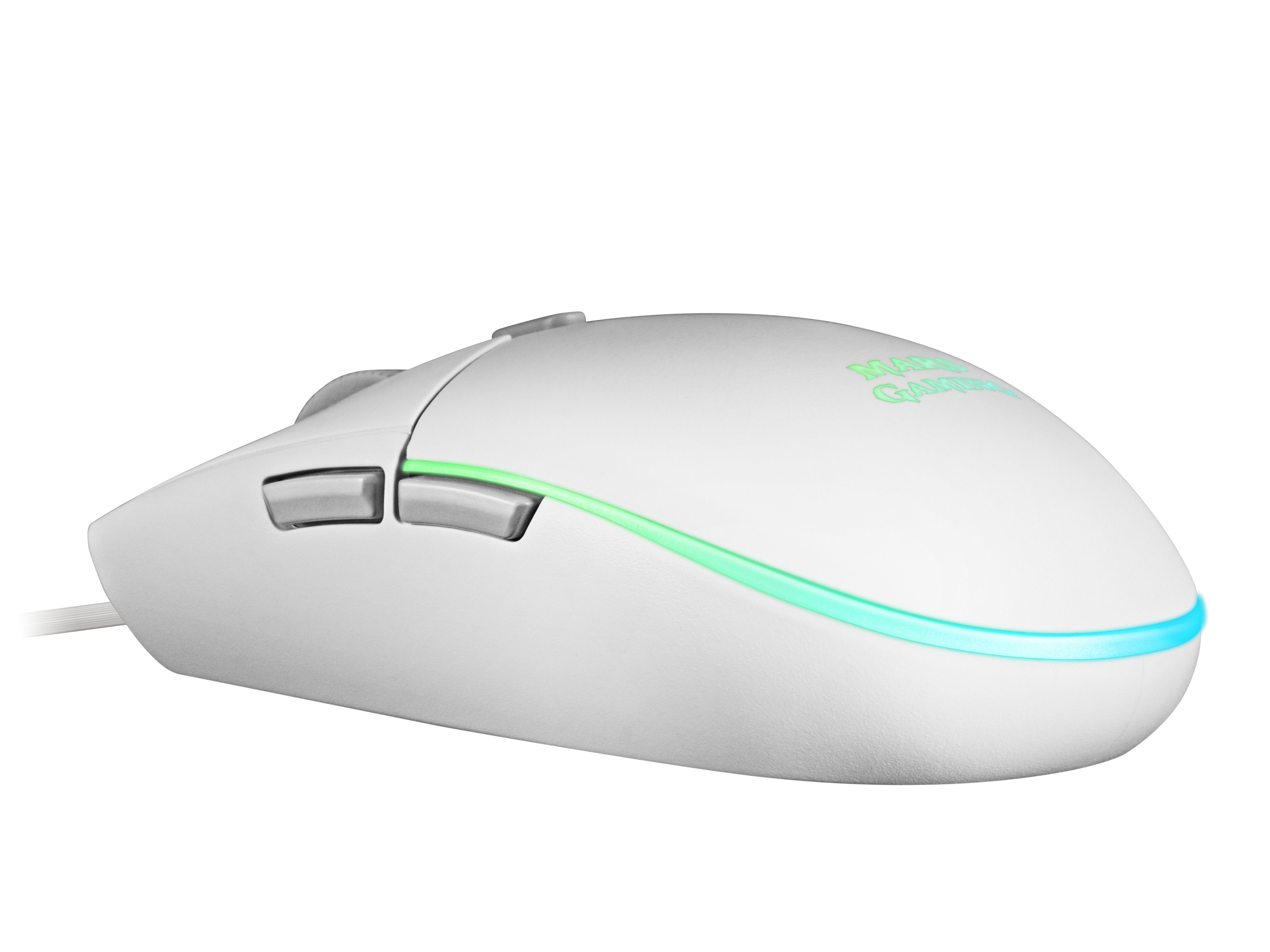Ratón Gaming Mars Gaming Mmgw Hasta 3200 Dpi Blanco