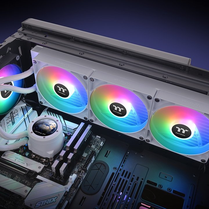 EAN 4711475640399 - Thermaltake TH420 V2 Ultra ARGB Procesador Sistema de refrigeración híbrido Blanco 1 pieza(s) imagen 6