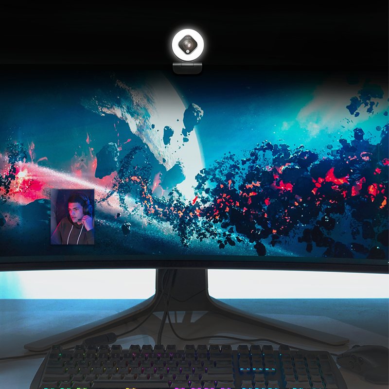 Logilink Ua0384 Cámara Web 2 Mp 1920 X 1080 Pixeles Usb 2.0 Negro, Blanco