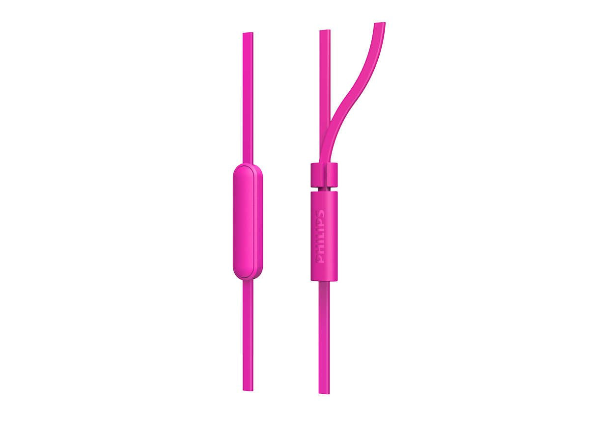 EAN 4895229111936 - Philips TAE1105PK/00 auricular y casco Auriculares Alámbrico Dentro de oído Llamadas/Música Rosa imagen 3
