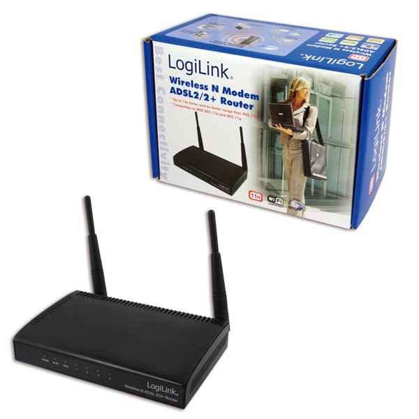 Modem Router Adsl2/2+ Wlan 802.11 B/G/N Anexo A Logilink