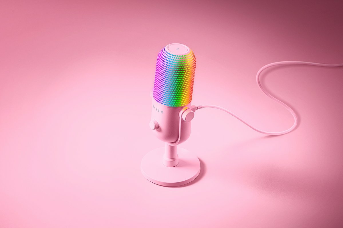 Razer Seiren V3 Chroma Rosa Micrófono