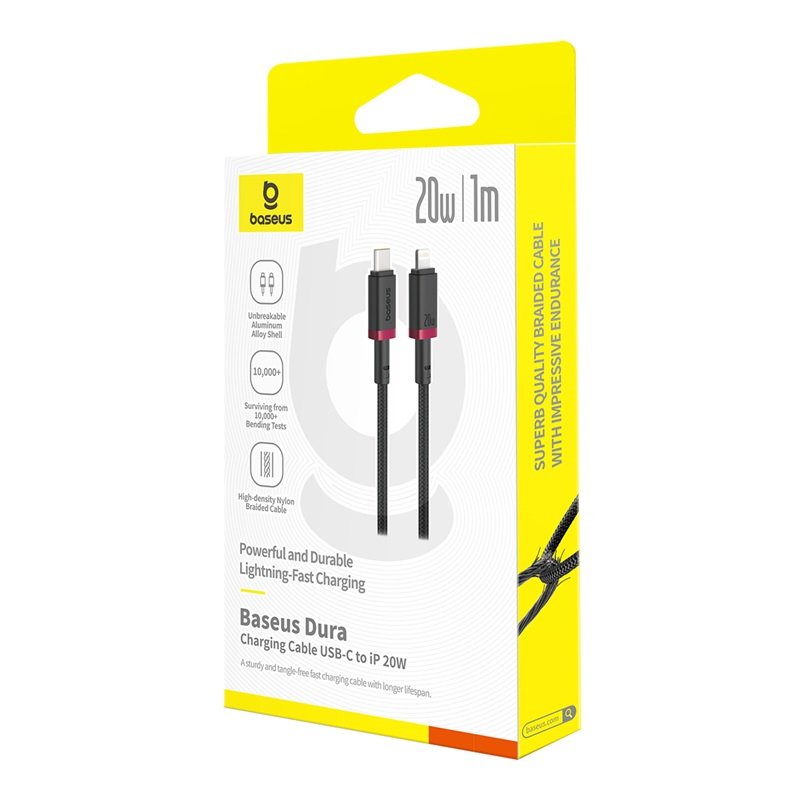 EAN 6932172669874 - Baseus P10377800U01-01 cable de conector Lightning 1 m Negro, Rojo imagen 3