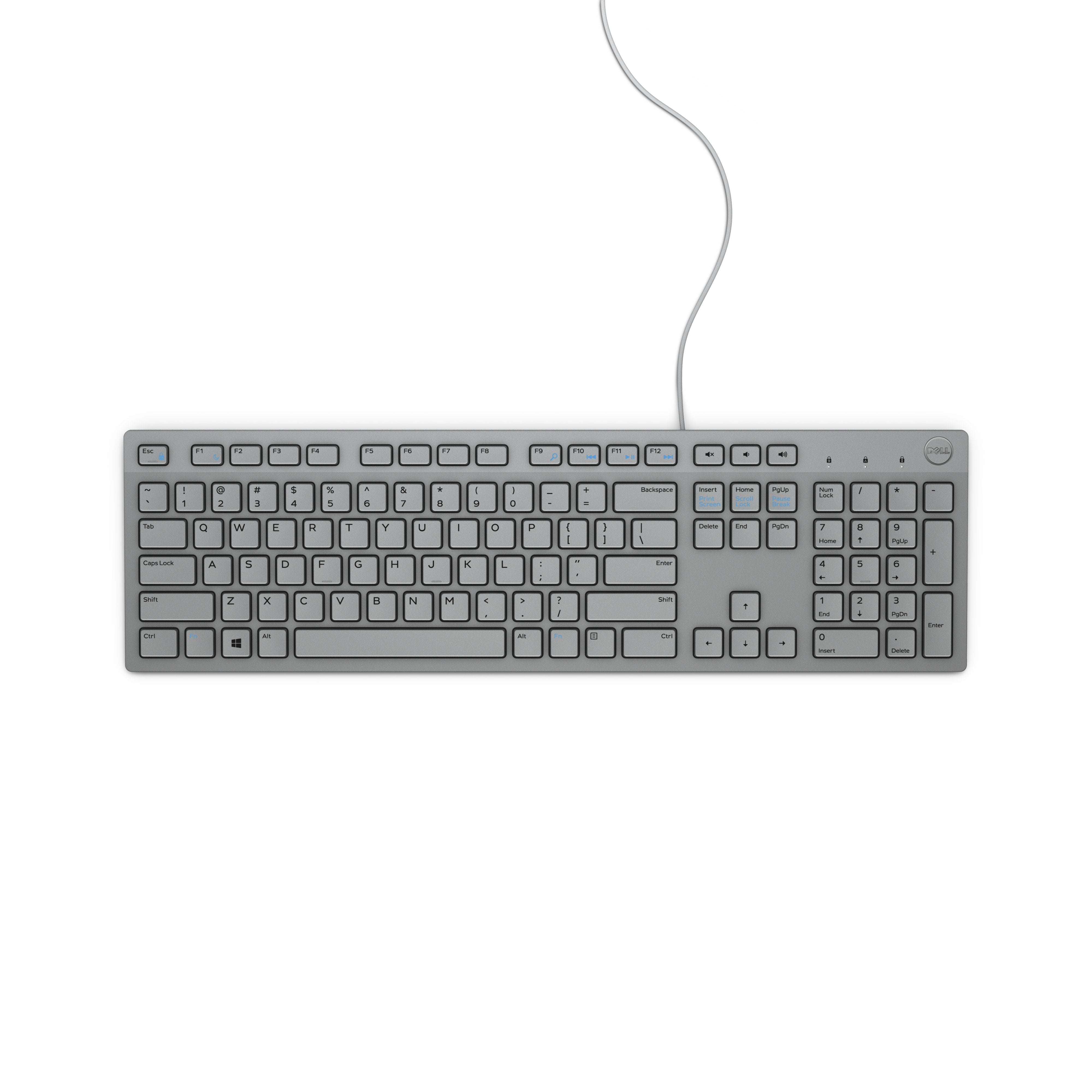 Dell Kb216 Teclado Usb Qwertz Alemán Gris