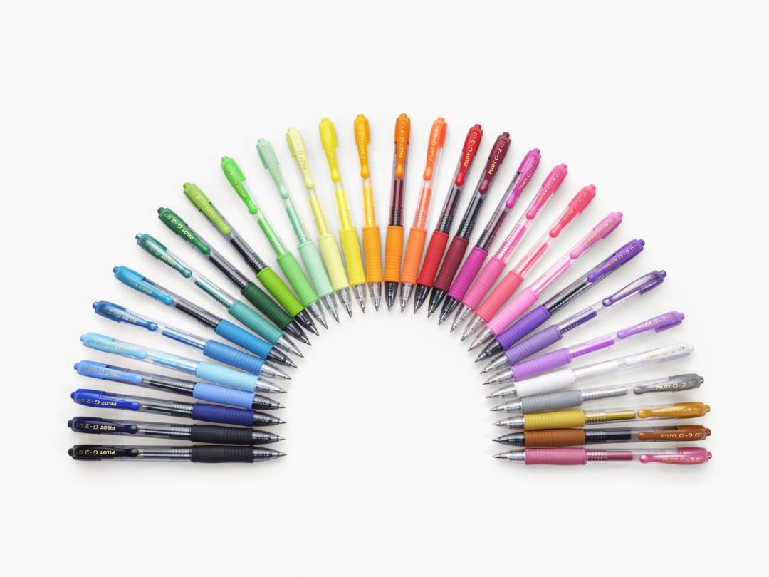 Caja De Bolígrafos De Tinta De Gel Retráctil Pilot G-2 12 Unidades Rojos