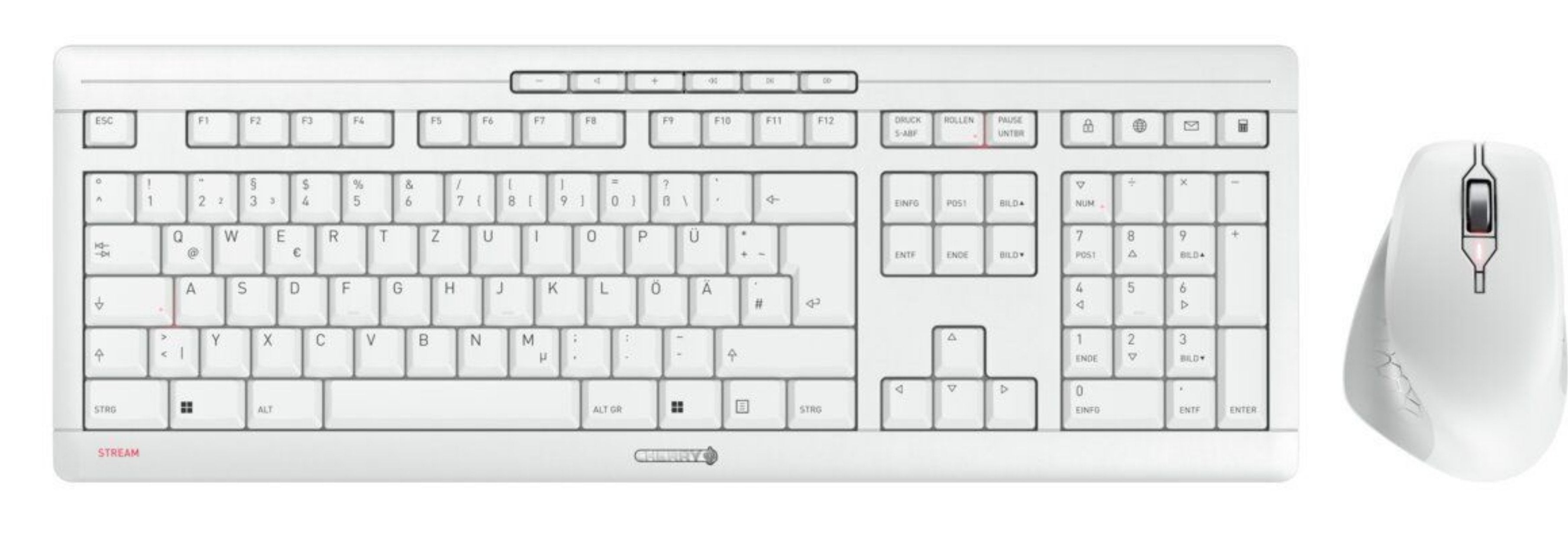 EAN 4025112109898 - CHERRY JD-8550DE-0 teclado Ratón incluido Hogar / Oficina RF inalámbrico QWERTZ Alemán Blanco imagen 1
