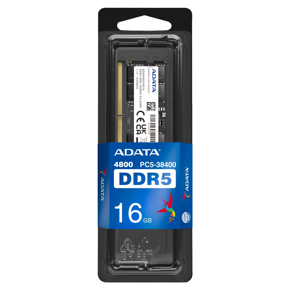 Memoria Adata Ad5s480016g-S So Dimm 16gb 4800mhz Ddr5