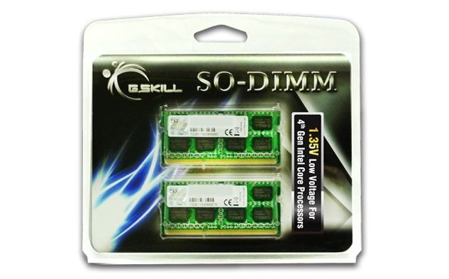 Memoria Ram G.Skill Sodimm Ddr3 8gb Pc 12800 Cl9 1,35v (2x4gb) 8gsl