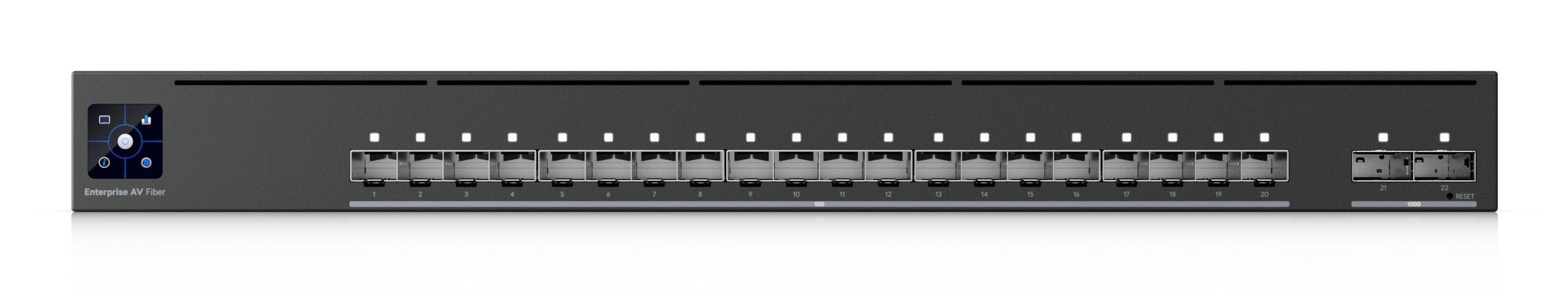 Av Switch Full Managed Layer3 22 Port 20x Sfp+ 2x Qsfp28 19 Unifi Eav-Fiber