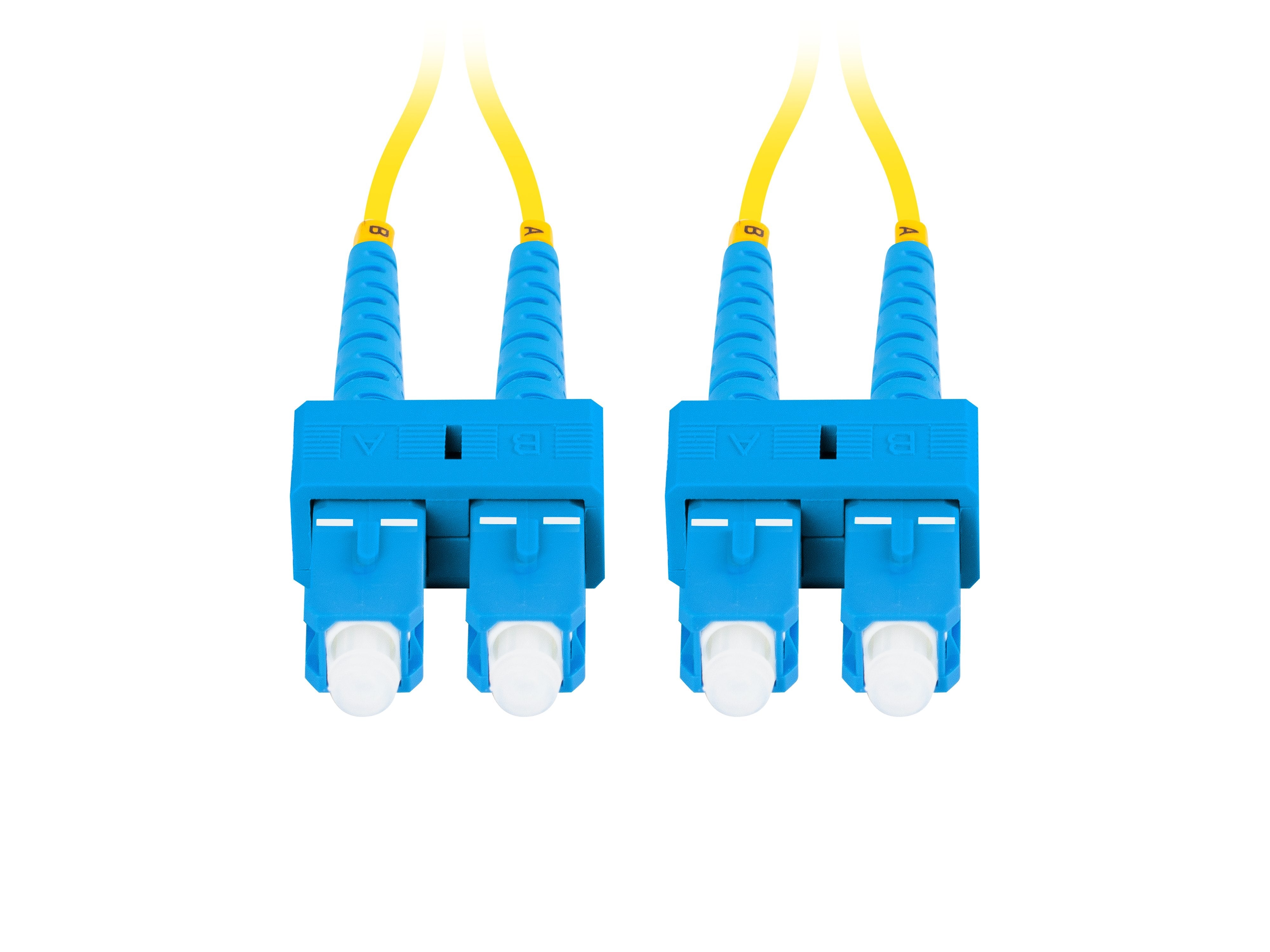 EAN 5901969430981 - Lanberg FO-SUSU-SD11-0050-YE Cable de fibra óptica e InfiniBand 5 m SC imagen 3