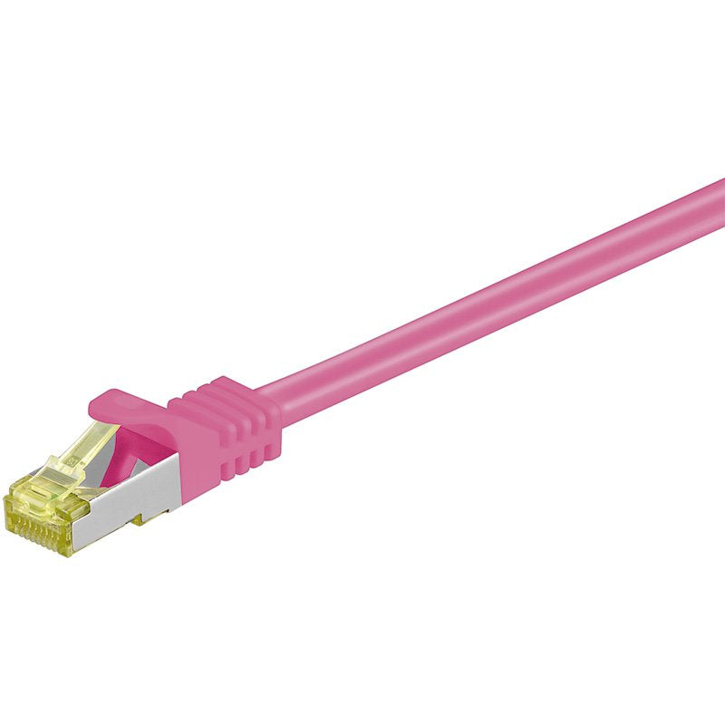 Latiguillo Cat 7, S/Ftp, 20.00 M, Magenta, Lszh Goobay