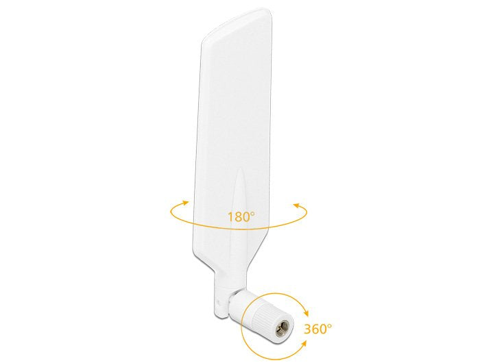 Delock Antena Lte Dualband Wlan Ac/A/B/G/N Macho Sma 1 - 4 Dbi Omnidireccional Giratoria Blanco