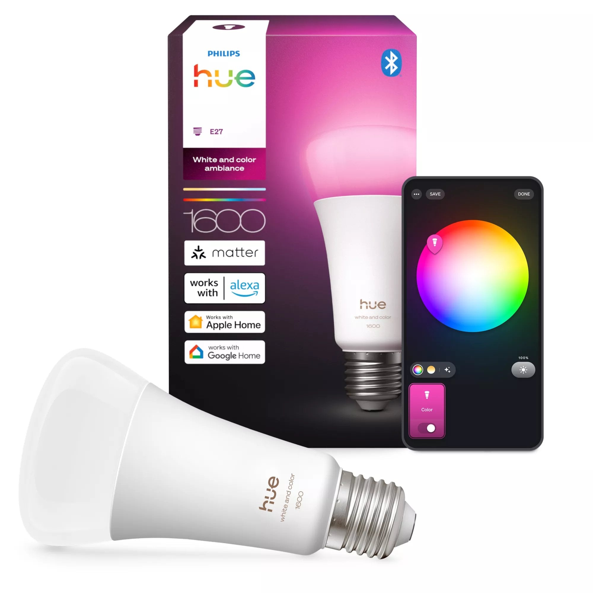 Philips Hue Waca E27 1er 100w