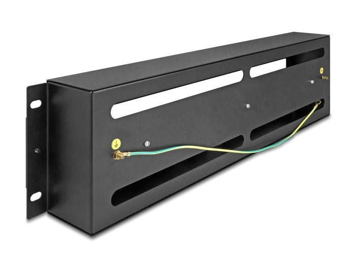 Delock 19 Schutzschalterleiste Con Abdeckung Y Hutschiene 3 He Metall Negro