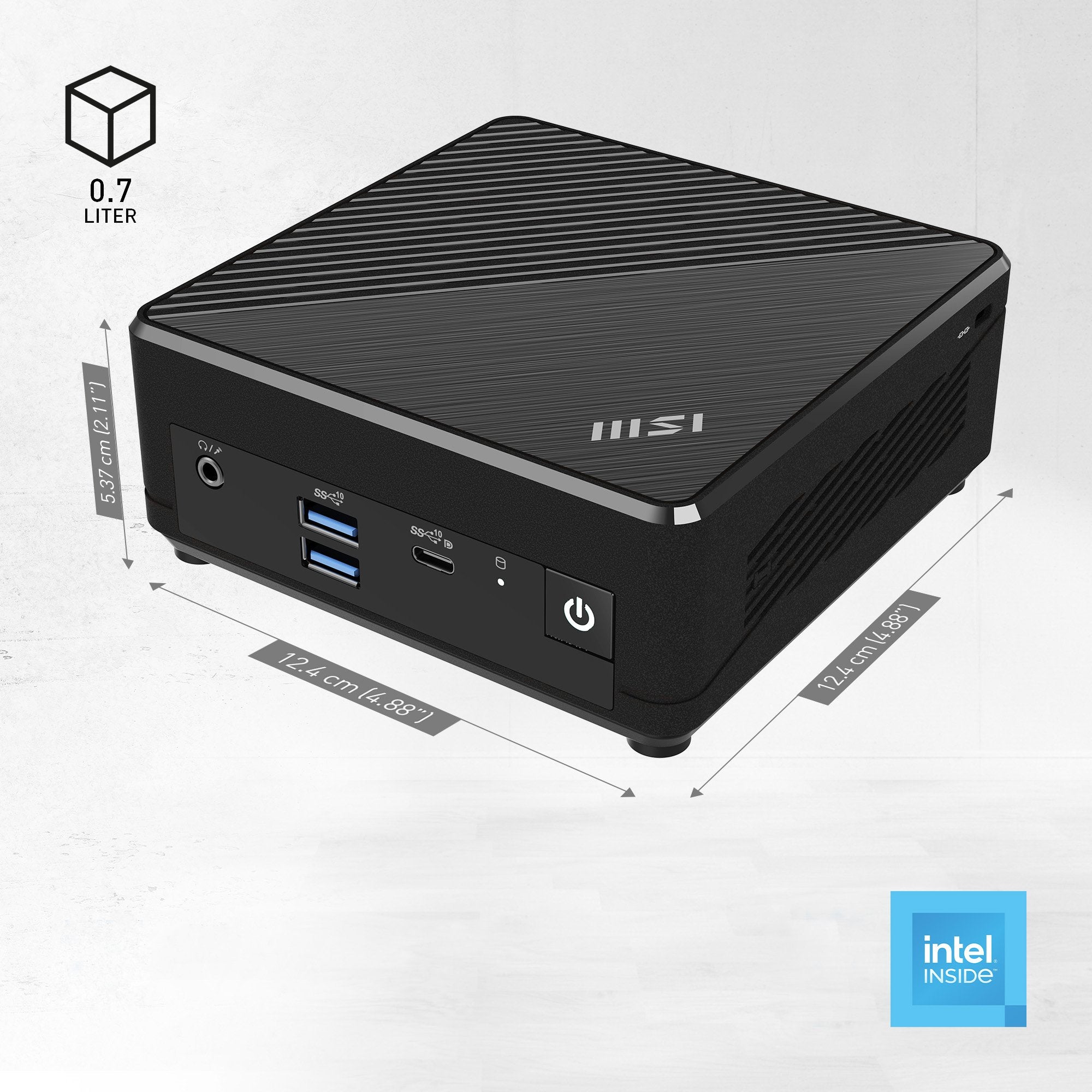 Msi Cubi N Adl-006de Intel N200 4gb 128gb Negro W11p