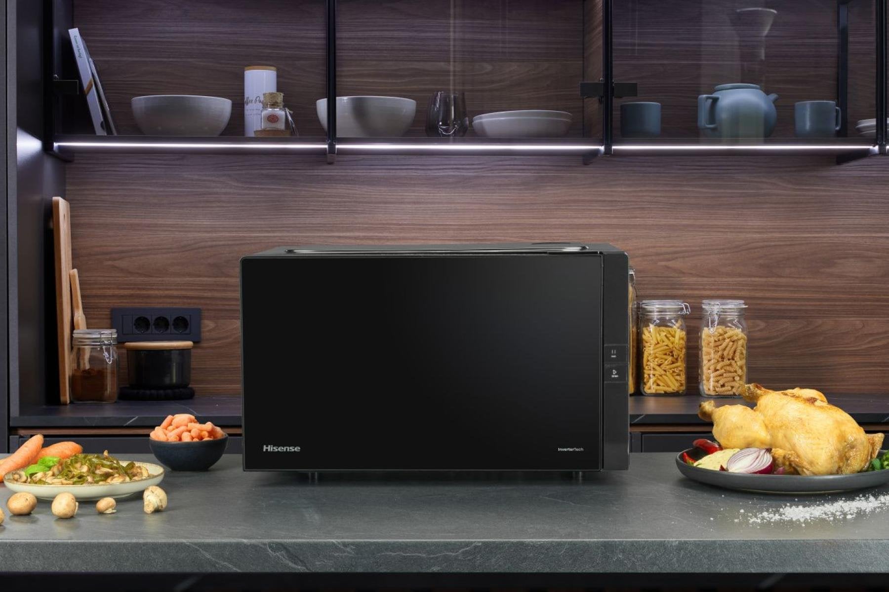 EAN 3838782819698 - Hisense H25MOBS4HGI Negro Microondas con grill Encimera 25 L 900 W imagen 12