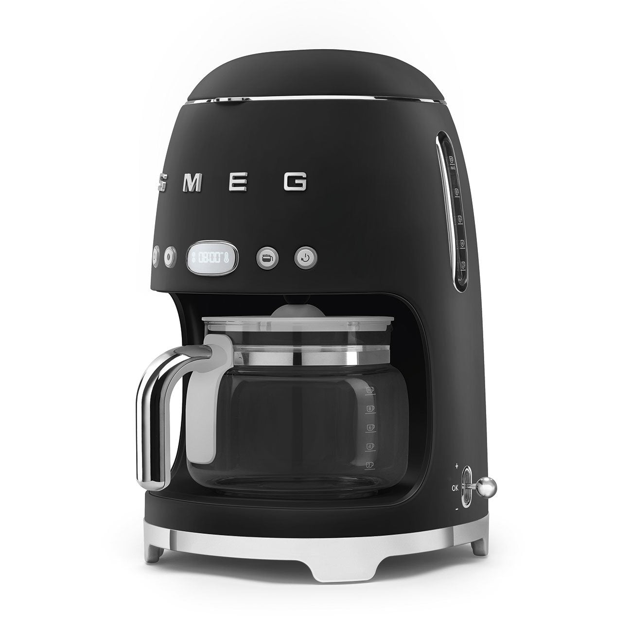 Cafetera De Goteo Smeg Estilo Años 50 Negra Mate Dcf02blmeu