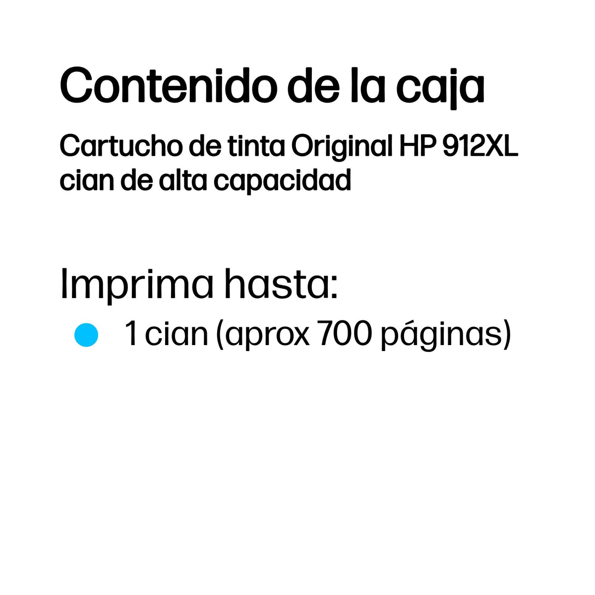 EAN 0199764686701 - HP 912XL High Yield Cyan Original Ink Cartridge cartucho de tinta 1 pieza(s) Alto rendimiento (XL) imagen 3
