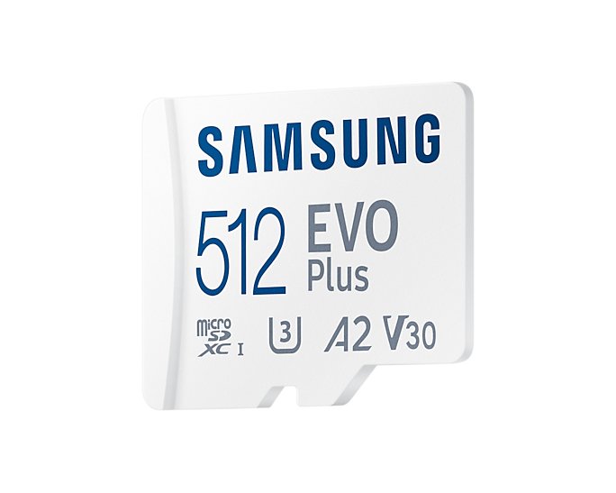 Tarjeta De Memoria Samsung Evo Plus 2021 512gb Microsd Xc Con Adaptador Clase 10 130mbs