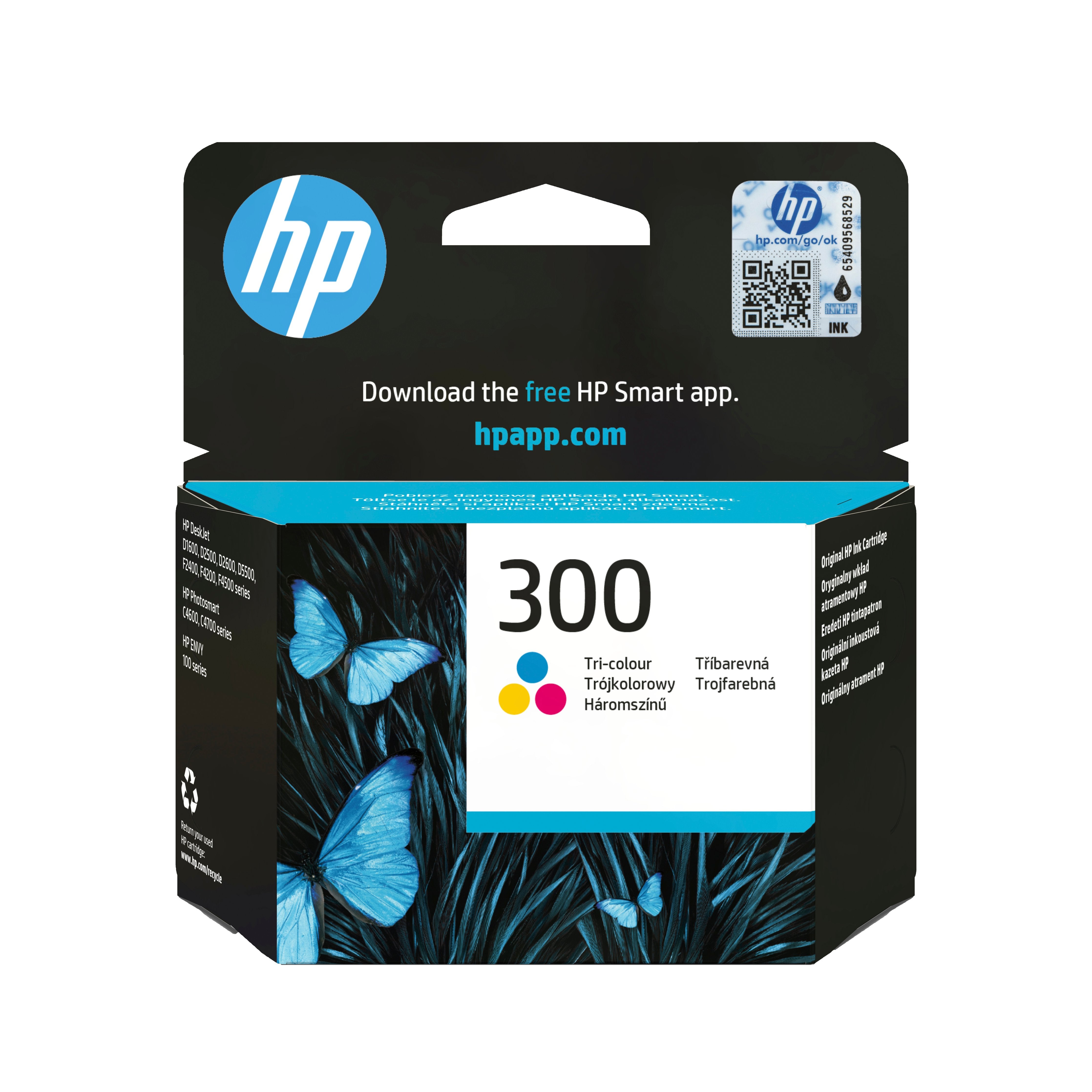 EAN 0884962780497 - HP 300 Tri-color Original Ink Cartridge cartucho de tinta 1 pieza(s) Rendimiento estándar Cian, Magenta, imagen 1
