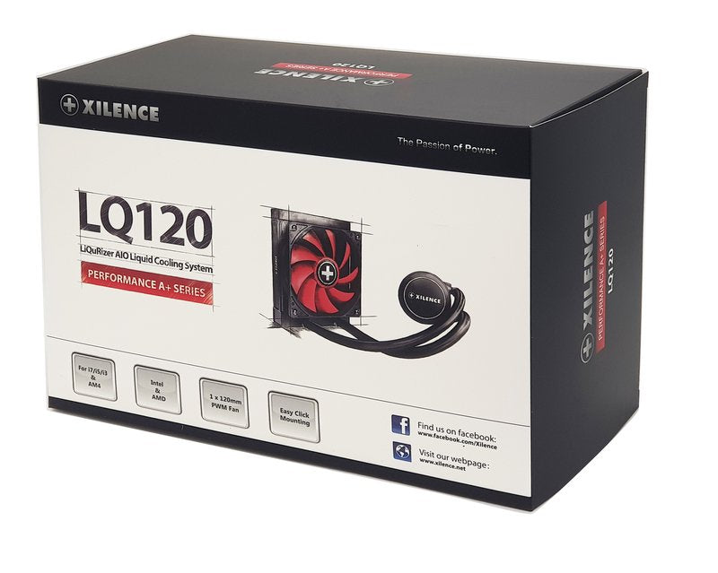 Xilence Lq120, Procesador, Enfriador, 12 Cm, Lga 1150 (Zócalo H3), Lga 1151 (Zócalo H4), Lga 1155 (Socket H2), Lga 1156 (Socket H), Lga 1366..., 700 Rpm, 1600 Rpm