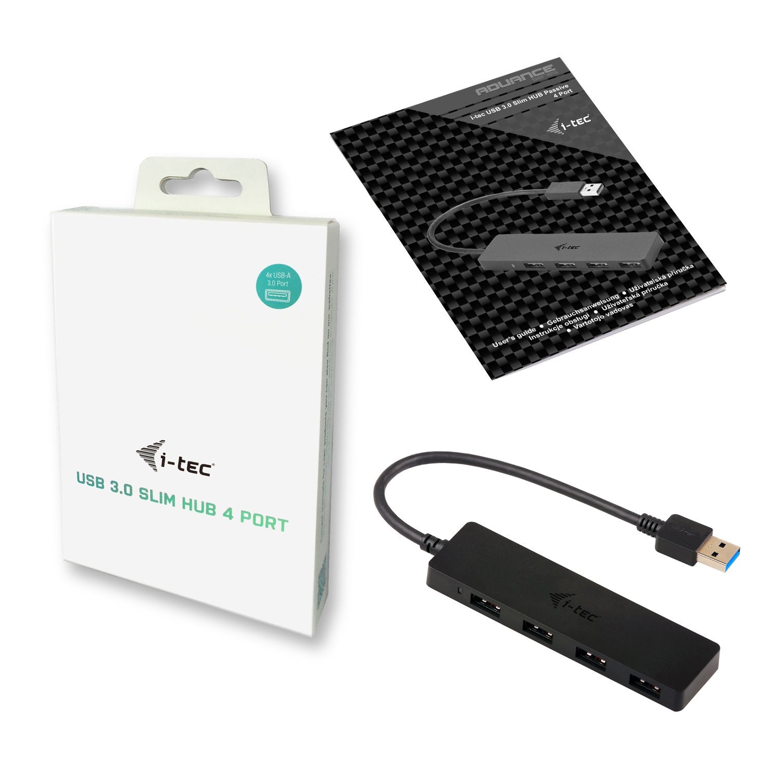 EAN 8595611701115 - i-tec Advance U3HUB404 hub de interfaz USB 3.2 Gen 1 (3.1 Gen 1) Type-A 5000 Mbit/s Negro imagen 6