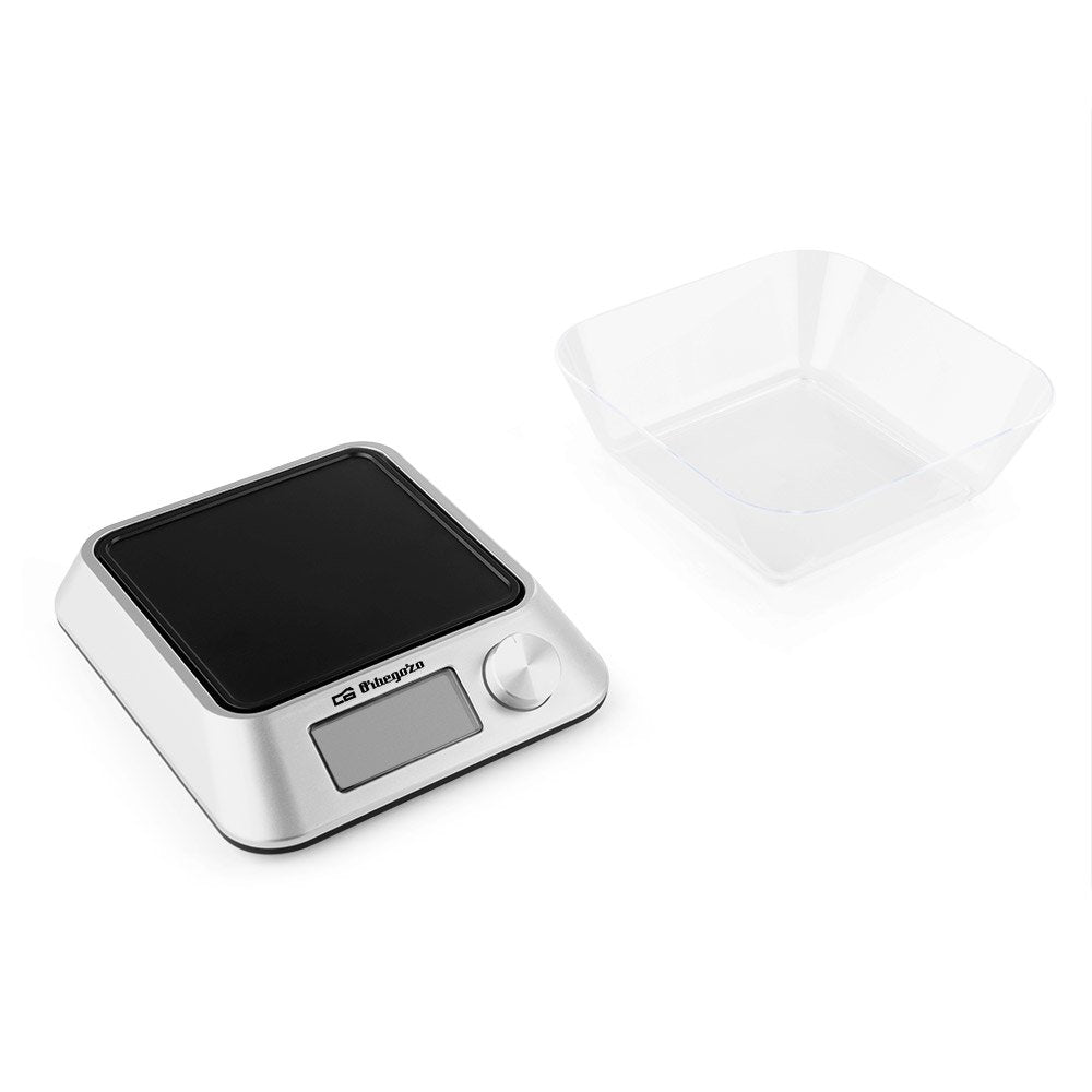Báscula De Cocina Electrónica Orbegozo Pc 1030 Hasta 5kg Plata