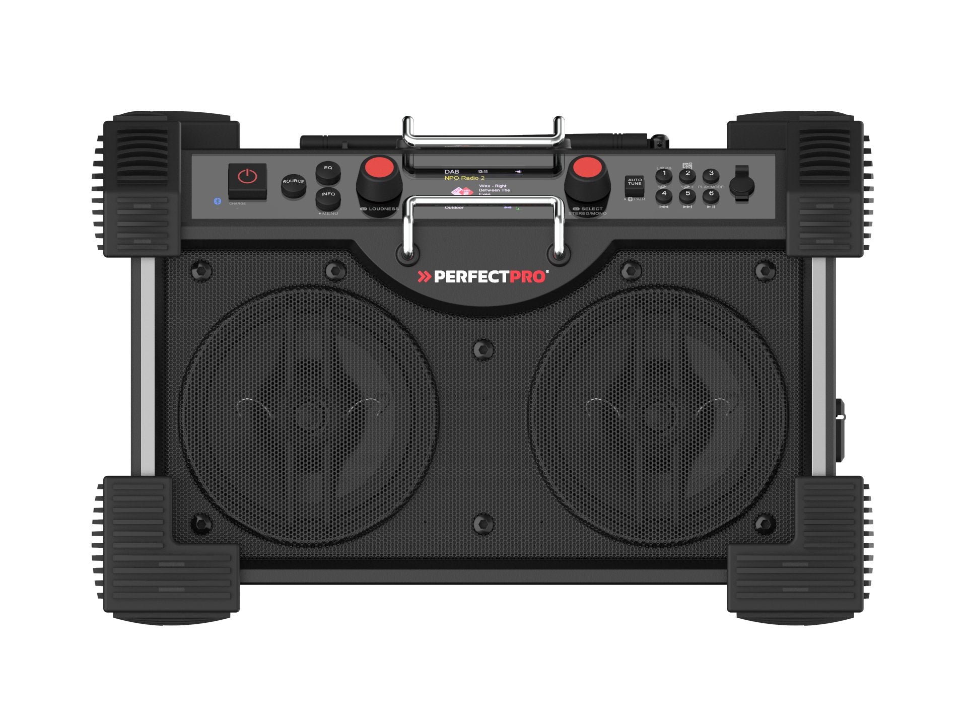 EAN 8719689465346 - Perfectpro ROCKHART Lugar de trabajo Digital Negro, Rojo imagen 1