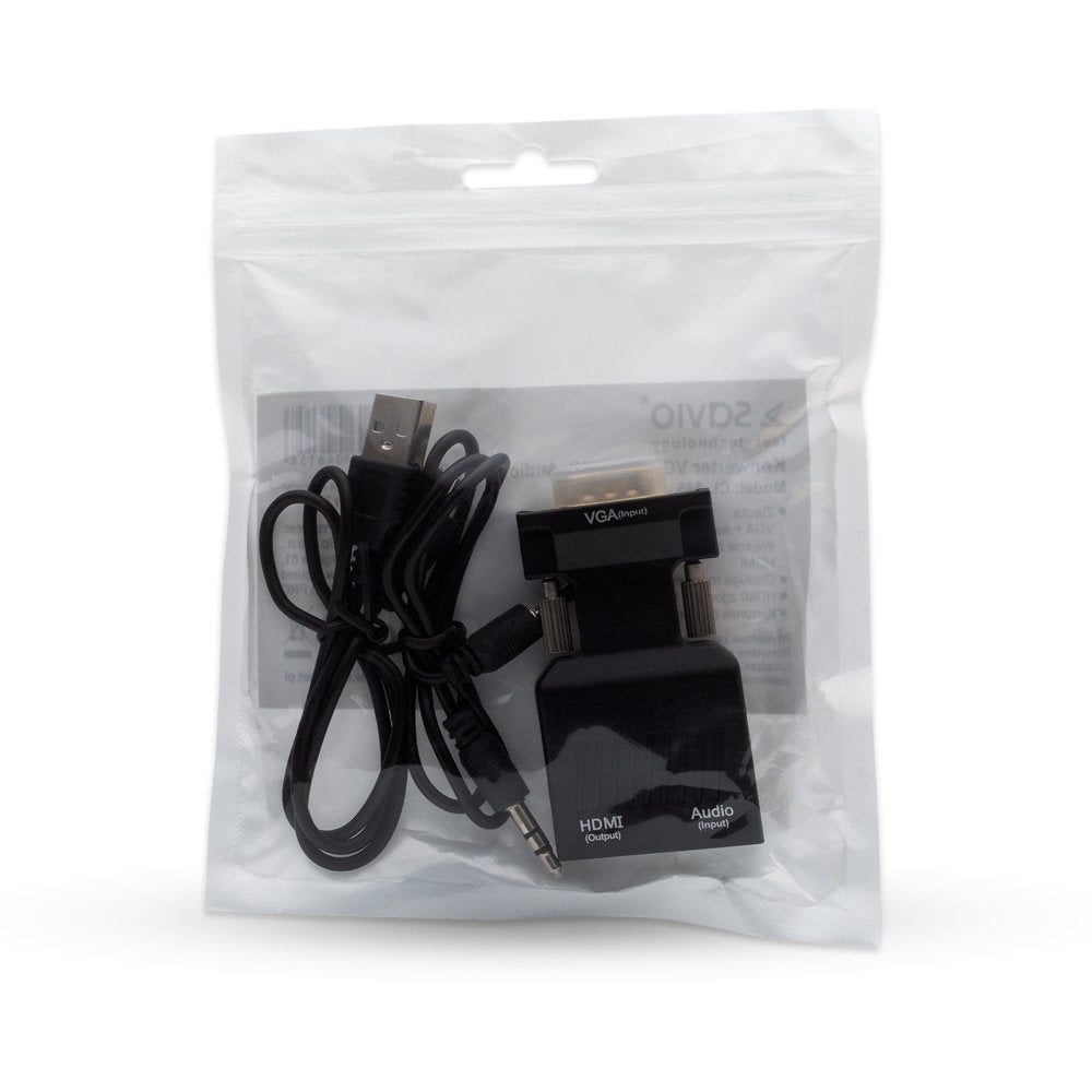 EAN 5901986046158 - Savio CL-145 VGA to HDMI converter Audio Full HD Black - Audio/Multimedia imagen 8