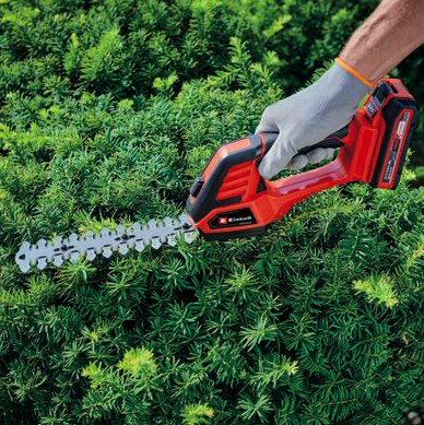 EAN 4006825652710 - Einhell GE-CG 18/100 tijera de césped inalámbrica 8 mm 18 V Ión de litio Negro, Rojo imagen 3