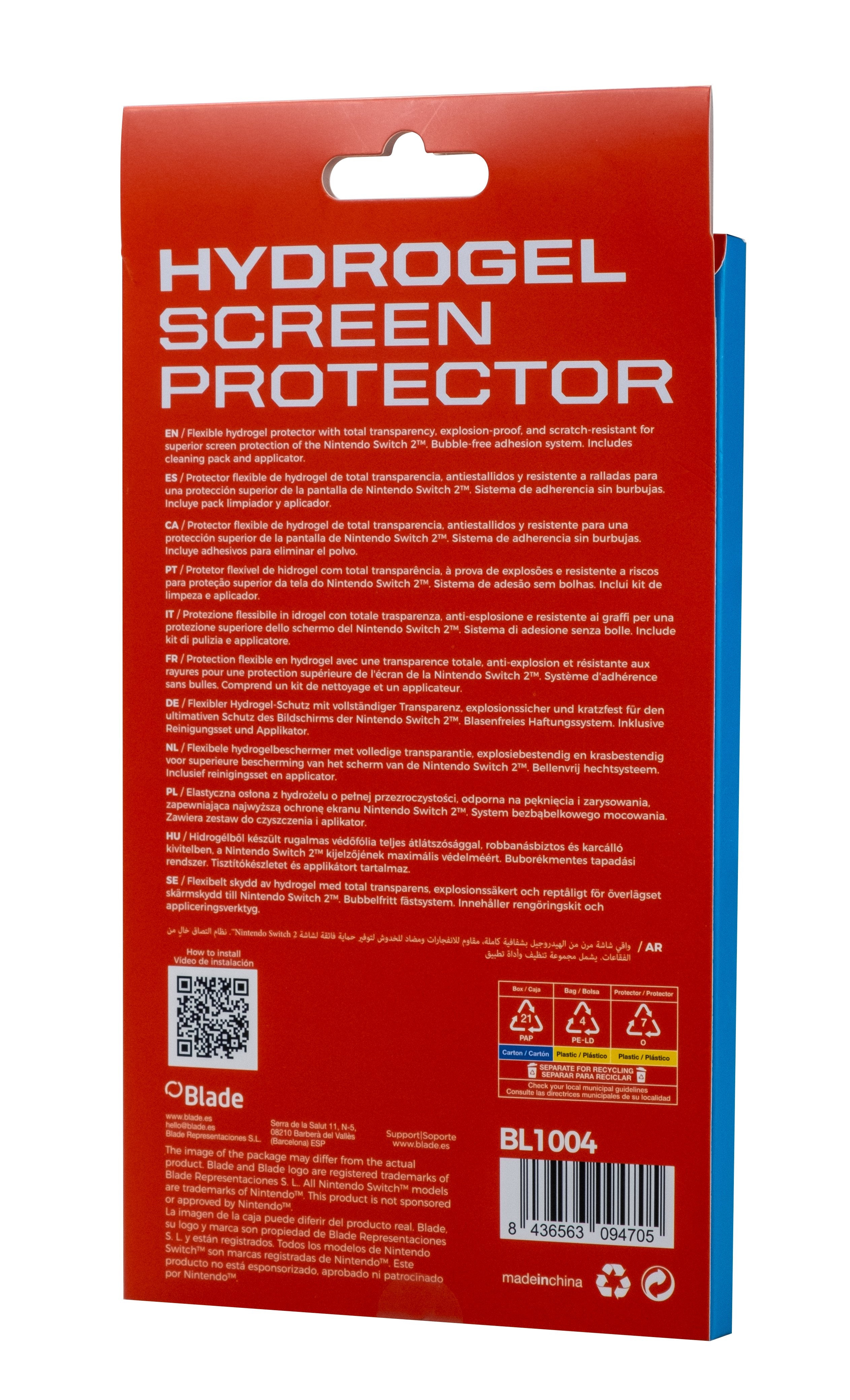 EAN 8436563094705 - Blade Gaming BL1004 accesorio y piza de videoconsola Protector de pantalla imagen 5