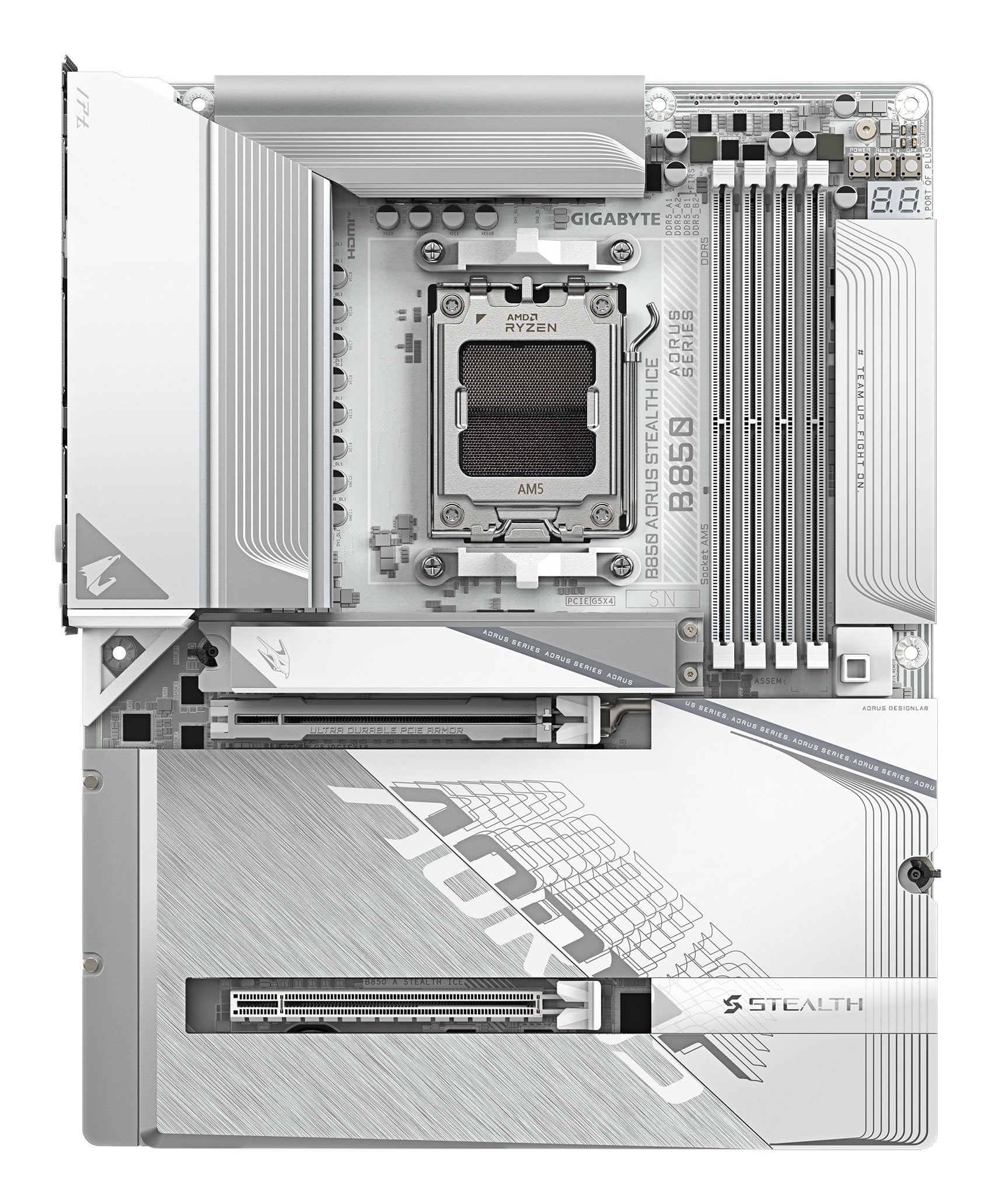 EAN 4719331873103 - GIGABYTE B850 AORUS STEALTH ICE AMD B850 Zócalo AM5 ATX imagen 2