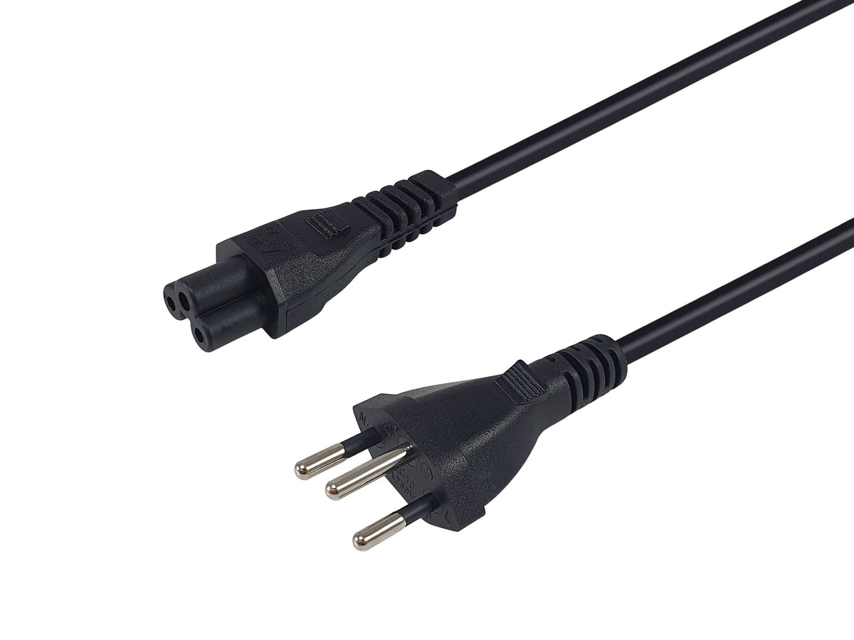 Equip Cable De Alimentación T12 ->C5 H/M Negro 5.00m Pvc