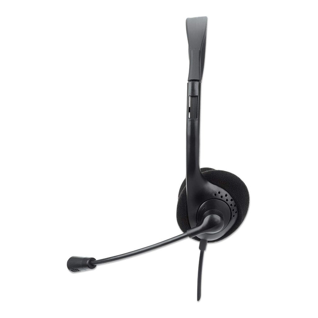 Manhatan Stereo Usb-Headset On Ear, Usb-A Stecker Schwarz