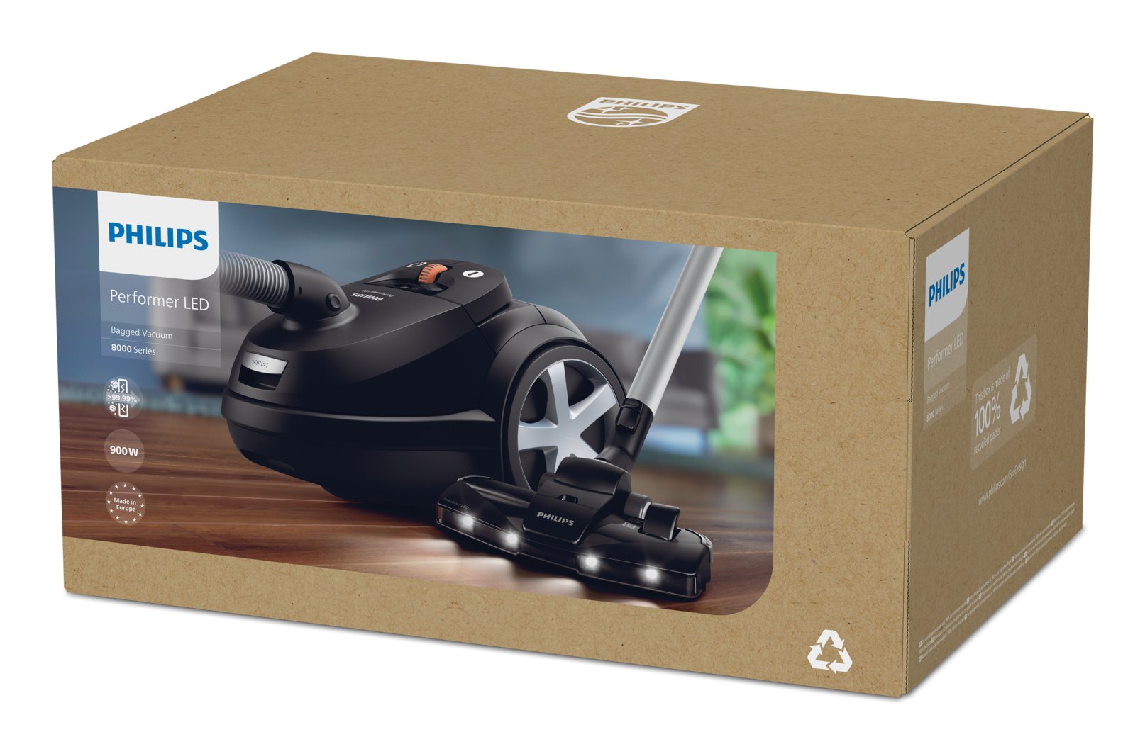 EAN 8720389037931 - Philips 8000 series XD8122/10 aspiradora 4 L Aspiradora cilíndrica Secar 900 W Bolsa para el polvo imagen 6