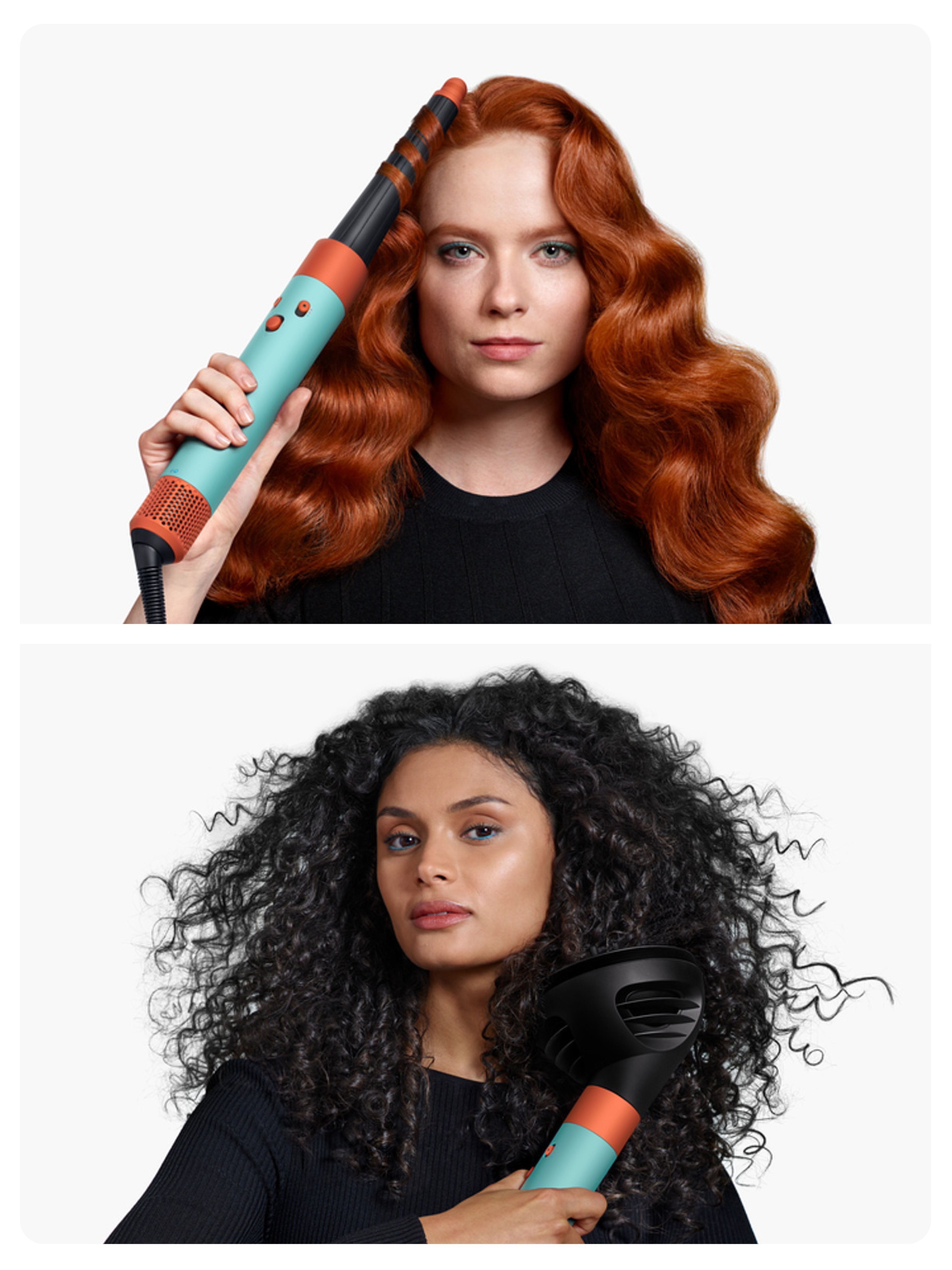 EAN 5025155099070 - Dyson Airwrap i.d. Herramienta de peinado con múltiples accesorios Caliente Negro, Naranja, Verde azulado imagen 3